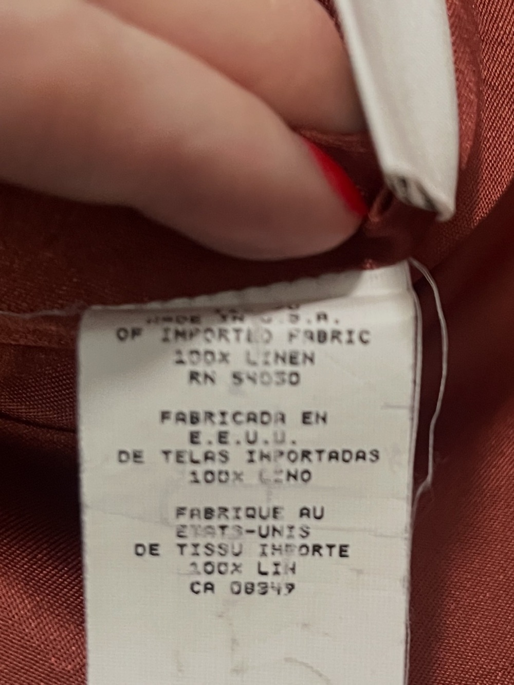 Vintage linen blazer - Picture 8 of 8